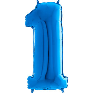 Balão Foil Número Azul
