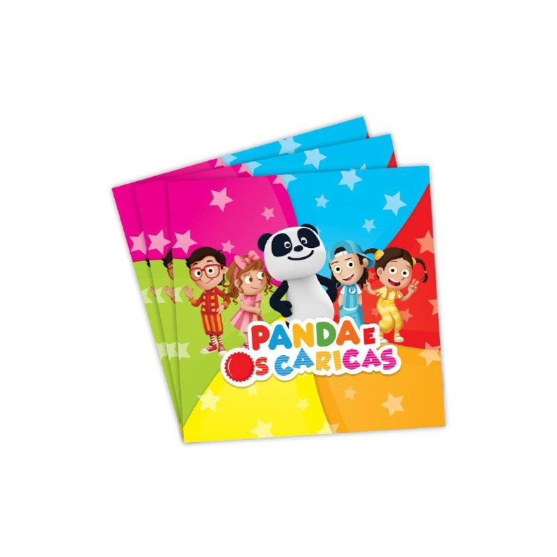 Pratos Panda e os Caricas 8 Unid - MASCARILHA
