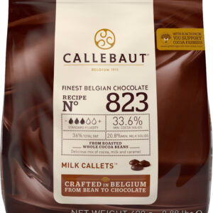 Pastilhas Callebaut 823 Leite 33,6% - 400gr