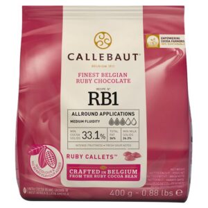 Pastilhas Callebaut Ruby 33,6% - 400gr