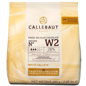Pastilhas Callebaut W2 Branca 28% - 400gr