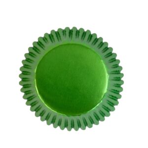 Forminhas Para Cupcakes Metalic Green 30 unid