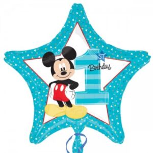 Balão Foil STD Estrela Mickey 1º Aniversário