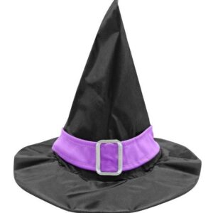 Chapéu de Bruxa com Fita Roxa