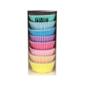 Forminhas para Cupcakes Cores Arco Iris Pastel 8 cores 100 unid