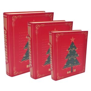 Caixas Livro Natal Cj. 3 tamanhos