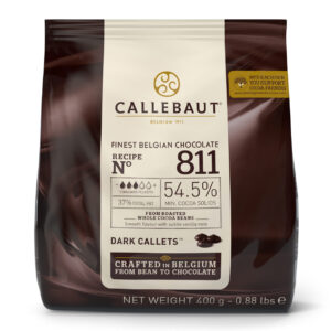 Pastilhas Callebaut 811 Negro 54.5% - 400gr