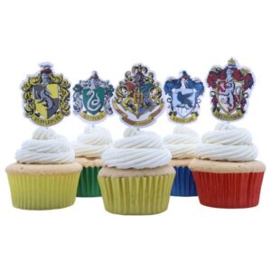 Mini Cake Toppers Harry Potter Crests