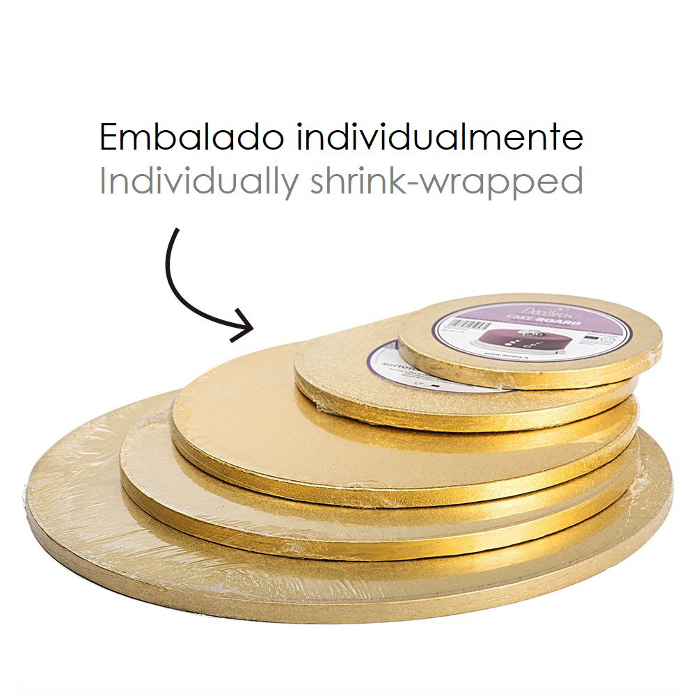 Alternative view of Base Redonda Cake Design Dourada 40x1.2