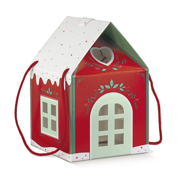 Caixa Casinha Natal 20x20x18cm Unid