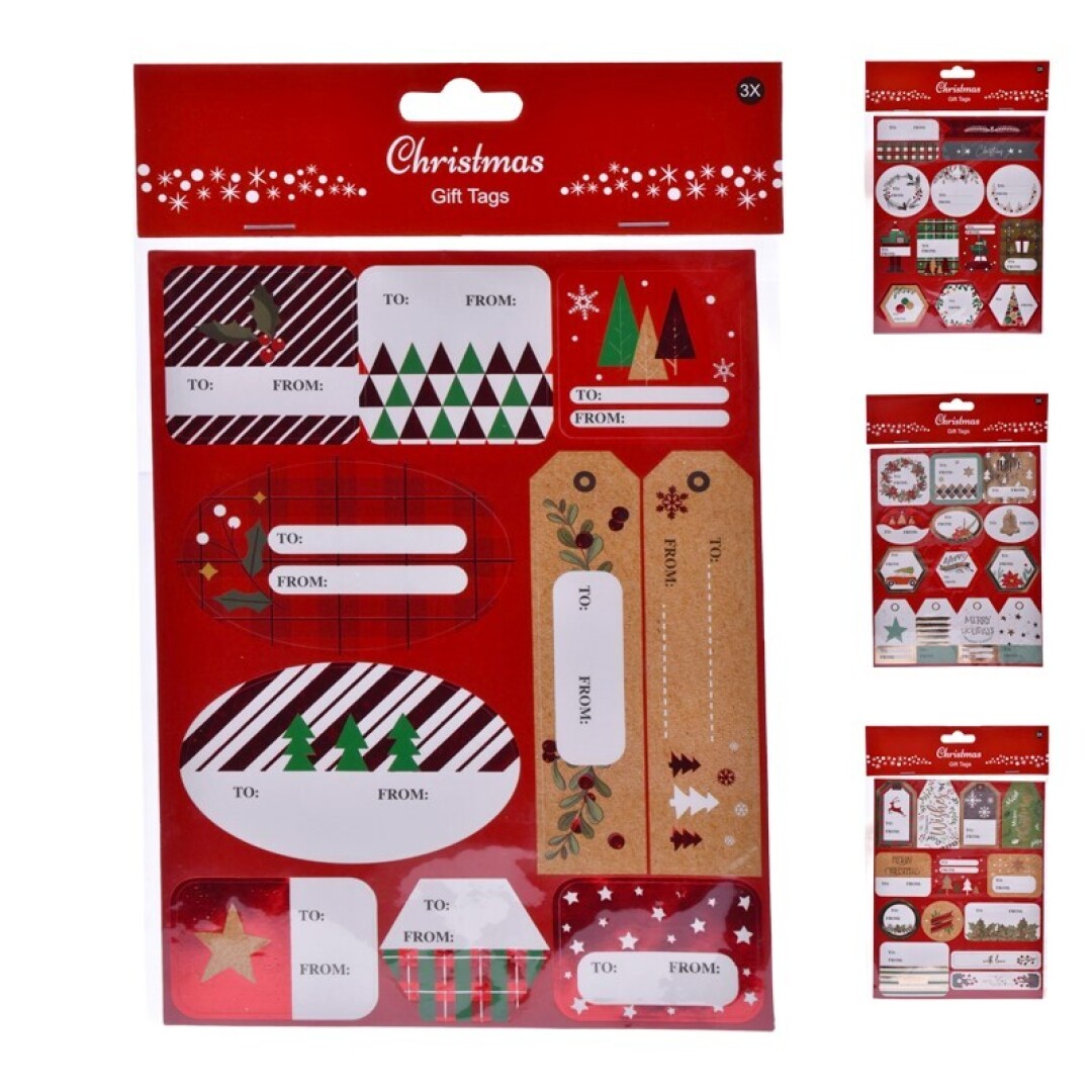 Etiquetas Natal Blister Sortido