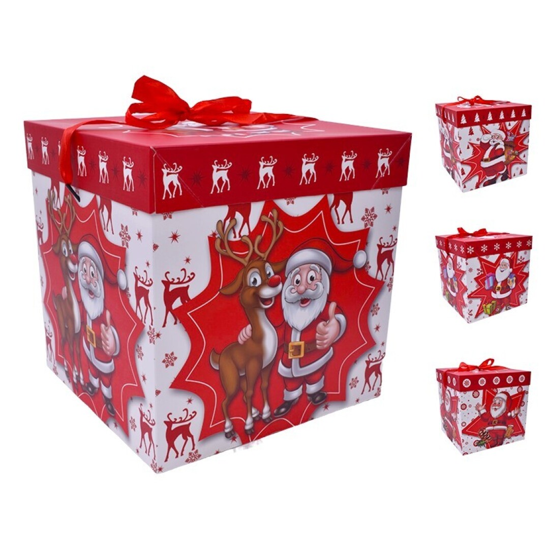 Caixa Presente Natal 30x30x30 Unid