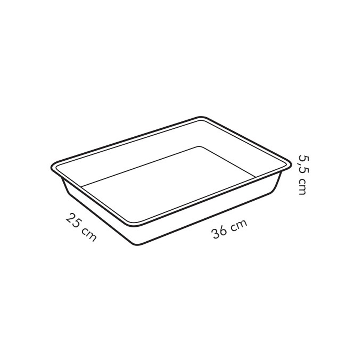 Alternative view of Tabuleiro fundo de forno DELICIA 36 x 25 cm