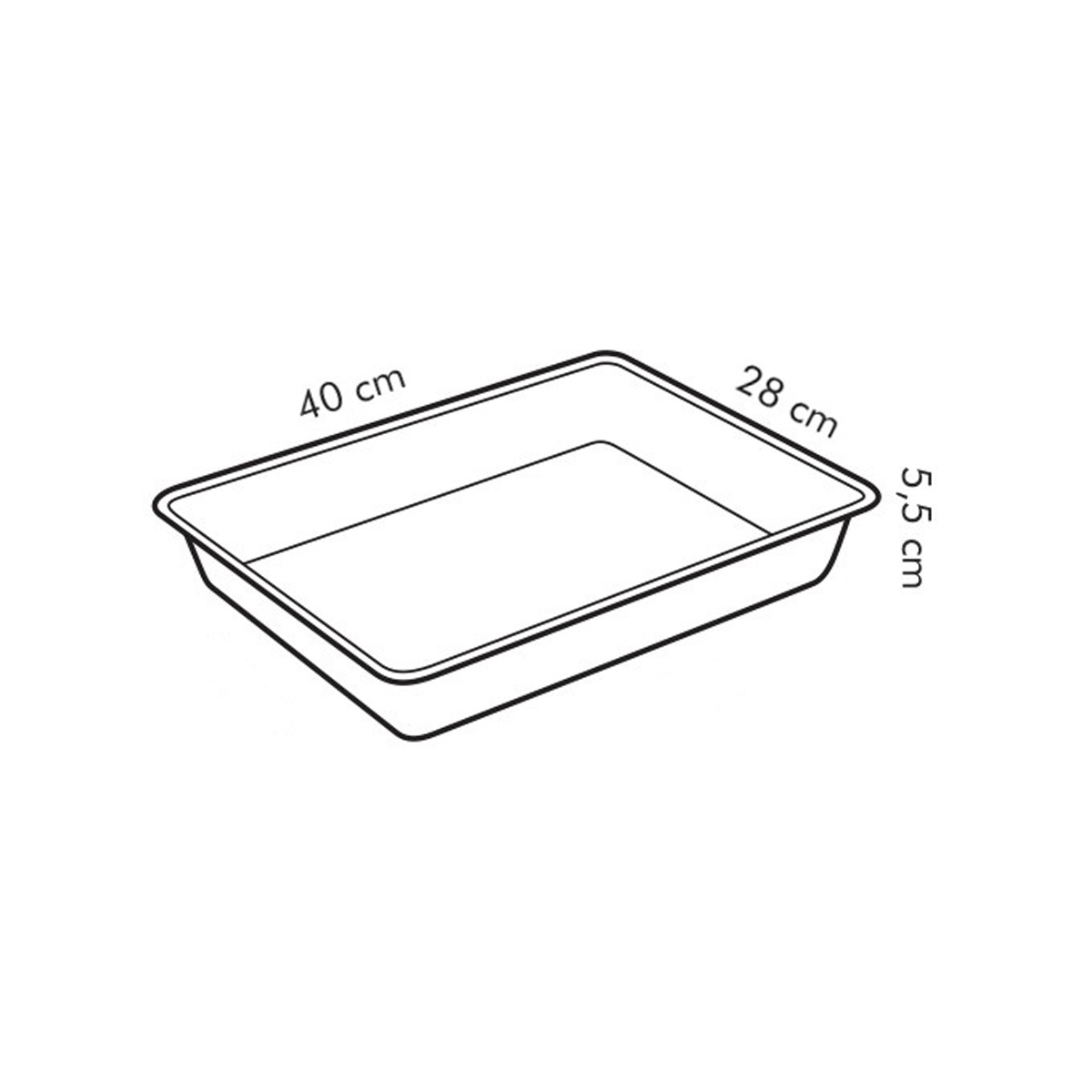 Alternative view of Tabuleiro fundo de forno DELICIA 40 x 28 cm