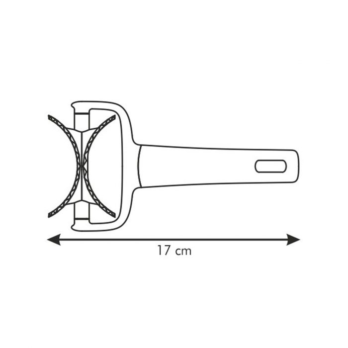 Alternative view of Rolo Corta Massas Circulo Ondulado