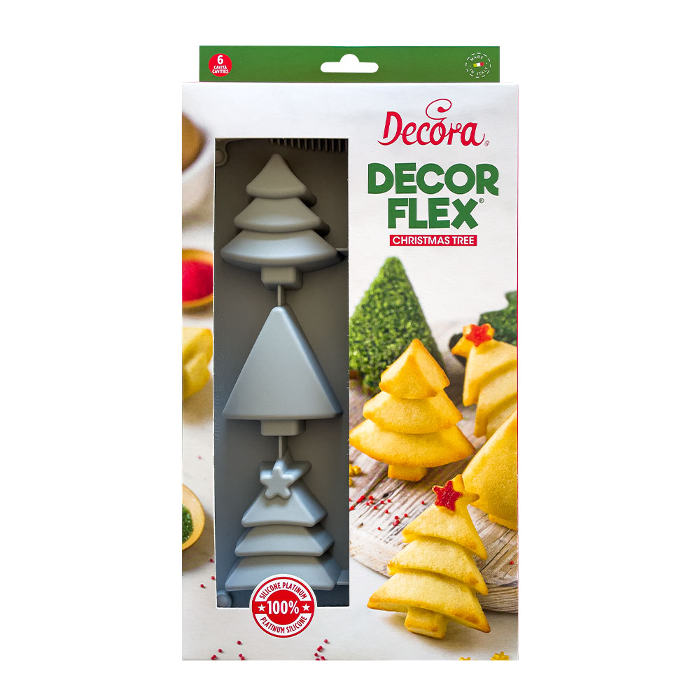 Forma de Silicone Árvores de Natal