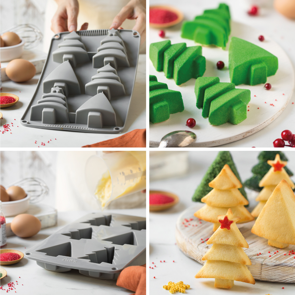 Alternative view of Forma de Silicone Árvores de Natal