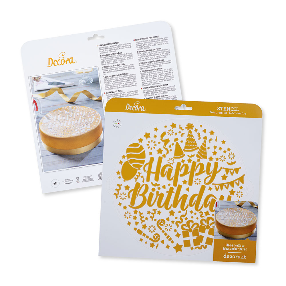 Alternative view of Stencil Happy Birthday
