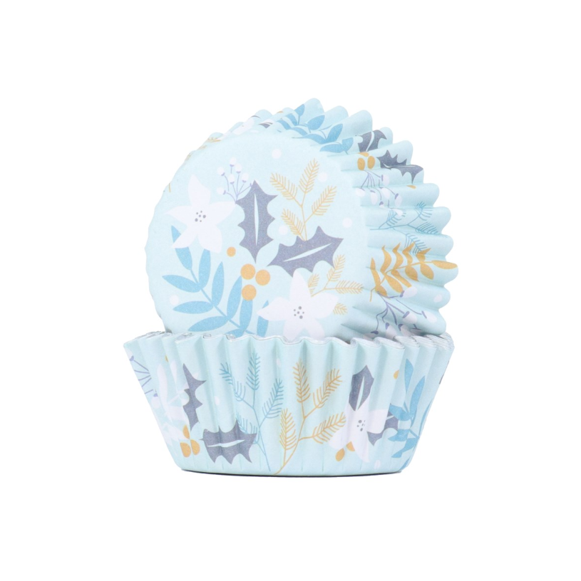Formas Cupcakes Floral de Natal 30uni