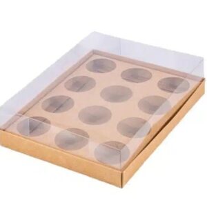 Caixa Kraft P/ 12 Brigadeiros