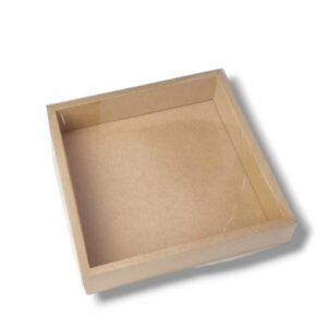 Caixa Box Kraft 22.5x22.5x5 cm