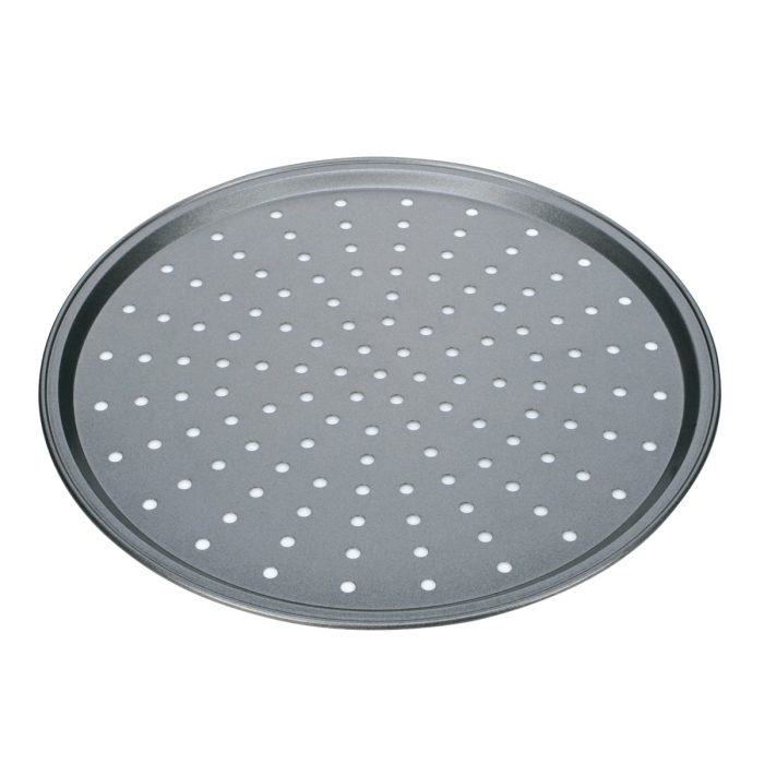 Forma de Pizza em Aço Perfurada 32cm