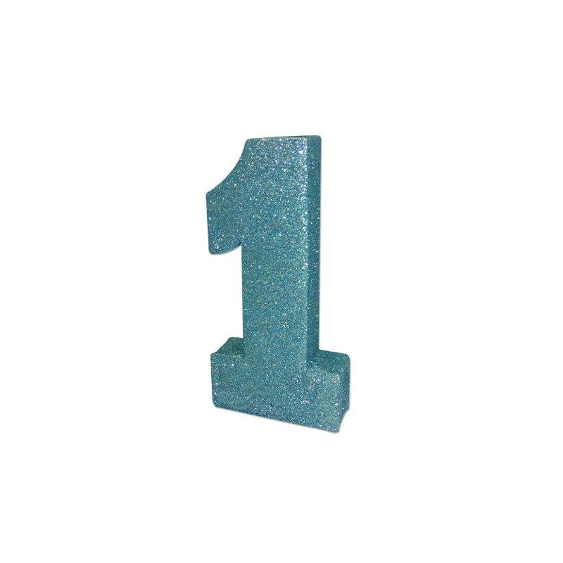 Centro de Mesa Glitter nº1 - Azul