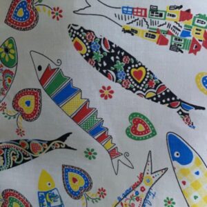 Toalha de Mesa Jacquard Sardinha 2.5x1.5m