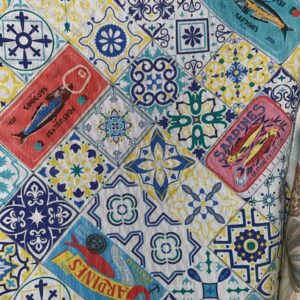 Toalha de Mesa Jacquard Sardinha 3x1.5m