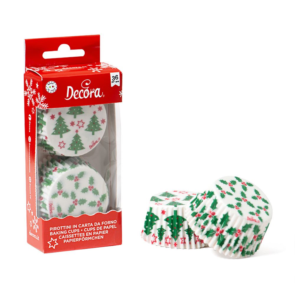Alternative view of Petit Fours Natal Árvores e Azevinhos