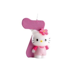 Alternative view of Vela Hello Kitty com Número