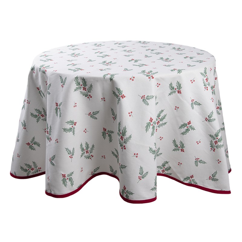 Toalha de Mesa Redonda Azevinhos