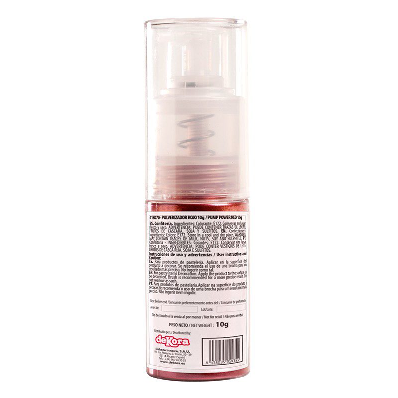 Pulverizador de Purpurina Vermelha 10g