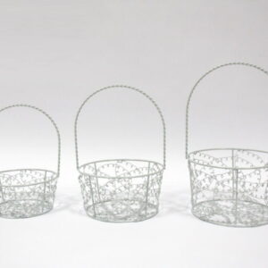 Cesta Metal Grande Branca