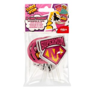 Alternative view of 8 Cake Toppers Supermom